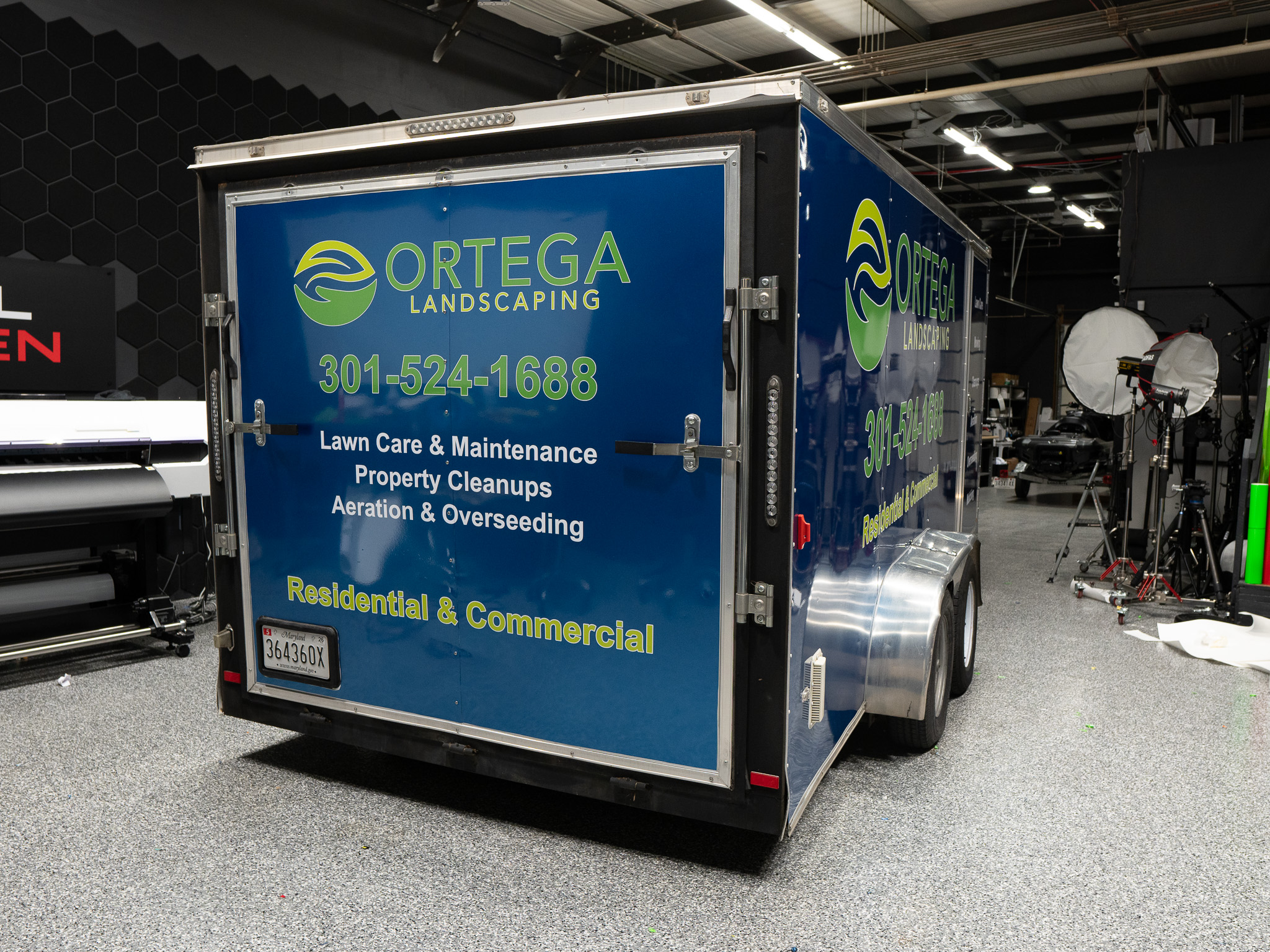 AFTER: Full branded cargo van wrap